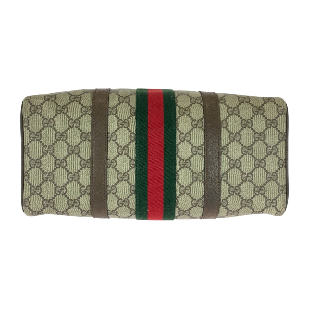 20688
GUCCI Vintage Sherry Line Old Gucci Beige Brown Gold Hardware GG Supreme Canvas / Leather 24 02 007 Handbag Mini Boston Bag Ladies ABP40