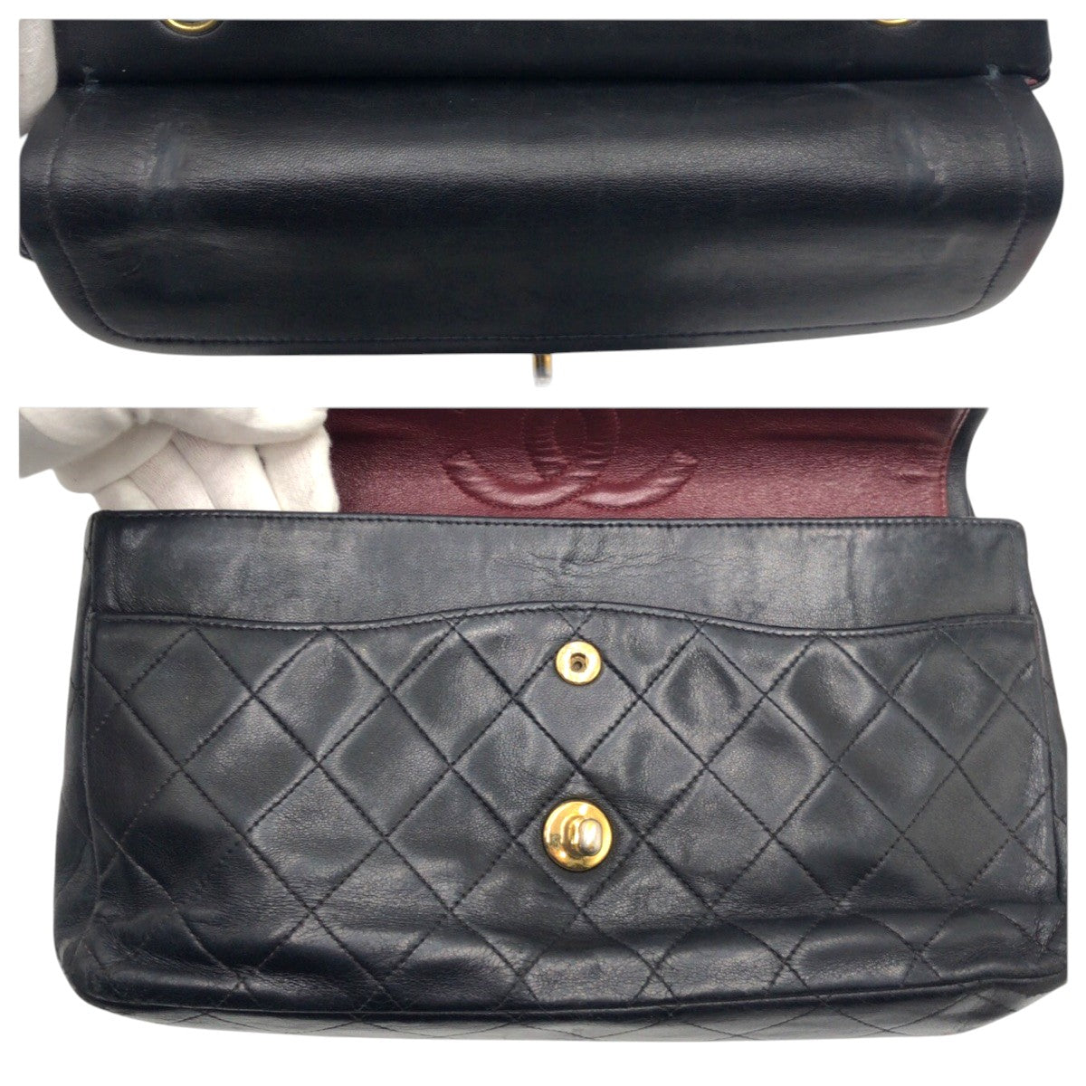20694
CHANEL シャネル マトラッセ25 ココマーク ターンロック ブラック 黒 レザー ショルダーバッグ チェーンショルダーバッグ レディース AB250