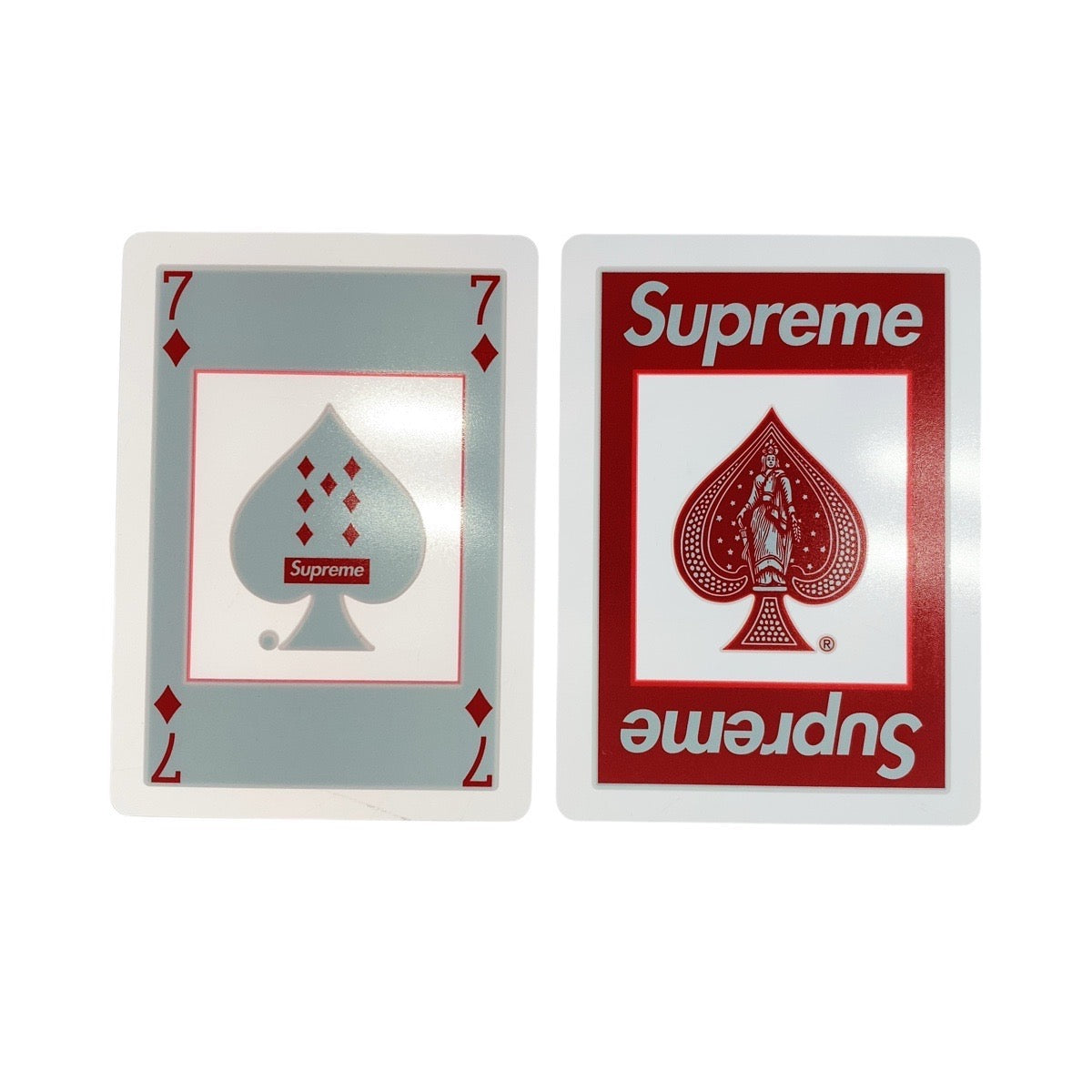 20712
Supreme Bicycle Clear Playing Cards Clear Red Plastic Playing Cards Men's A7