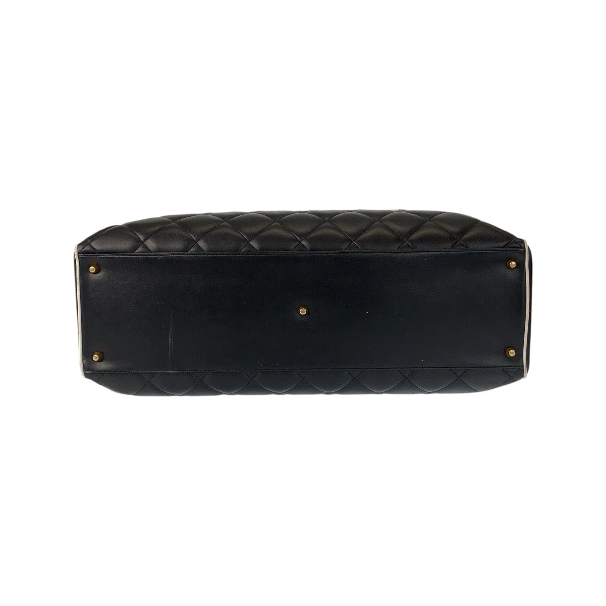 20728
CHANEL シャネル ヴィンテージ マトラッセ ブラック 黒 ゴールド金具 レザー ボストンバッグ ハンドバッグ レディース A420
