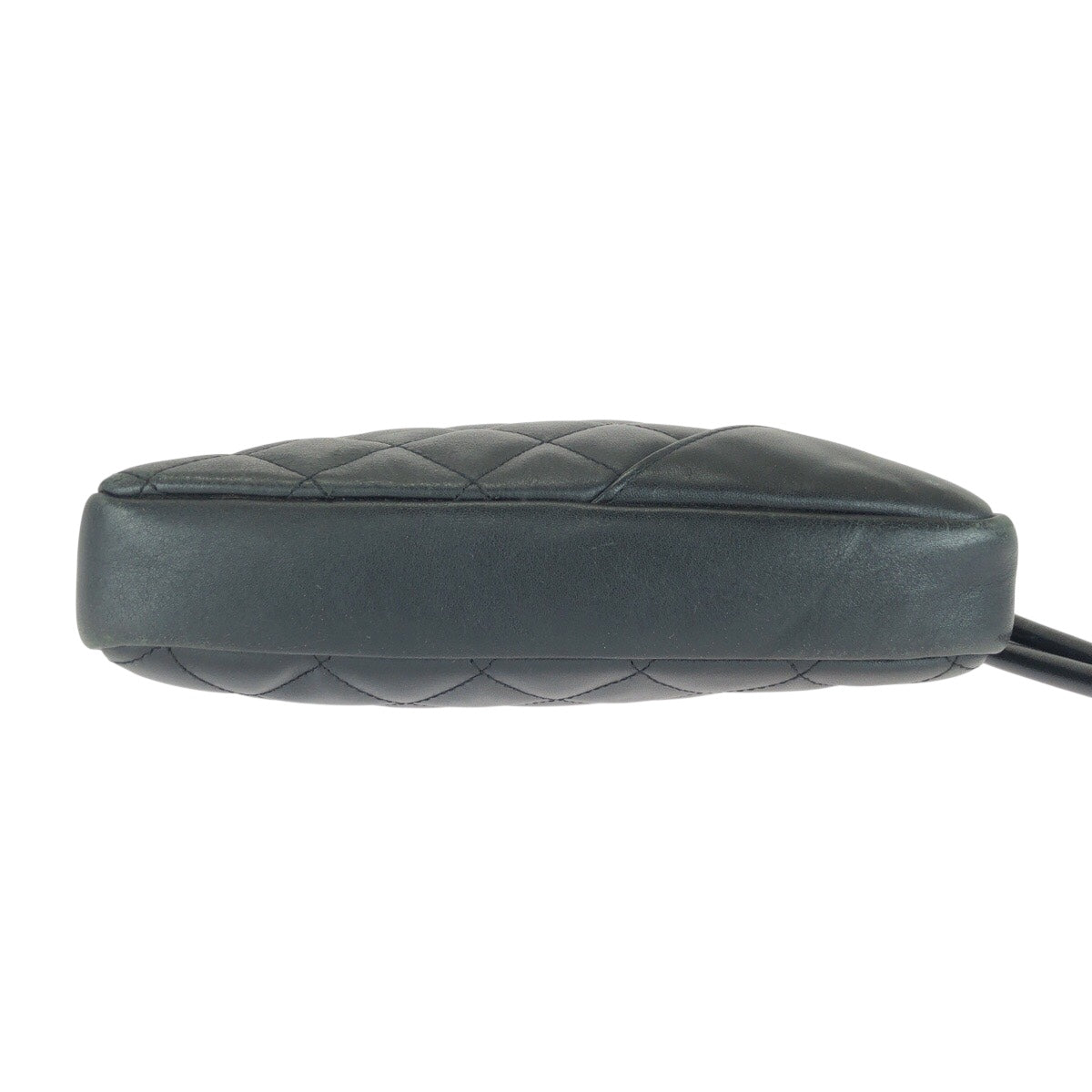 20729
CHANEL シャネル マトラッセ ココマーク ブラック 黒 シルバー金具 ラムスキン ショルダーバッグ ポシェット レディース ABP160