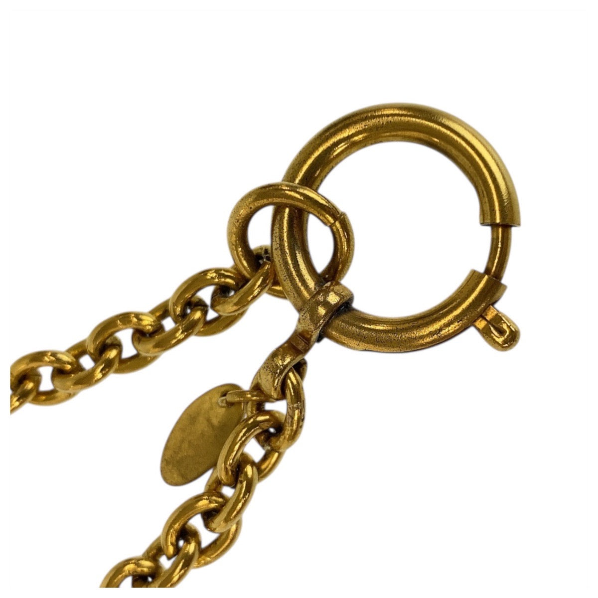 20734
CHANEL Vintage Coco Mark Gold Plated Necklace Pendant Ladies A68