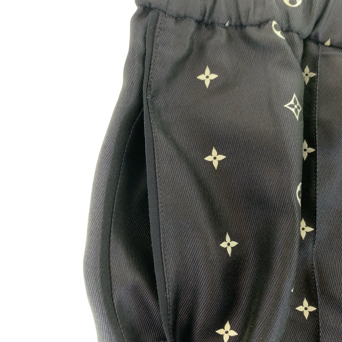 20757
LOUIS VUITTON ルイヴィトン モノグラム サイズ46 ネイビー ブルー シルク シルクパンツ パジャマ メンズ SA90