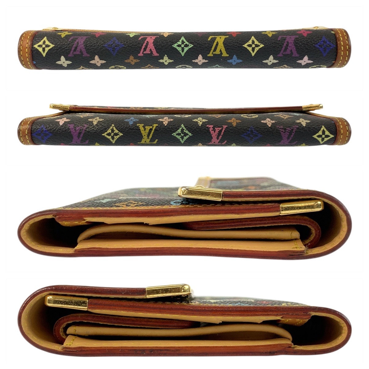 20837
LOUIS VUITTON ルイヴィトン モノグラム マルチカラー ポルトトレゾール インターナショナル ノワール ブラック 黒 ゴールド金具 PVC M92658 長財布 ロングウォレット レディース AB21