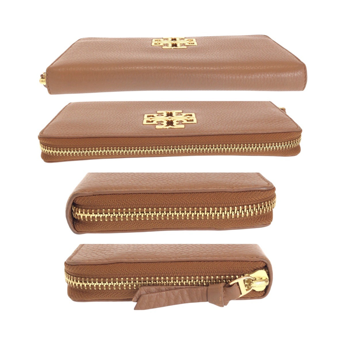 20850
Tory Burch トリーバーチ ブリテン ブラウン ゴールド金具 レザー 長財布 ラウンドファスナー レディース ABP9