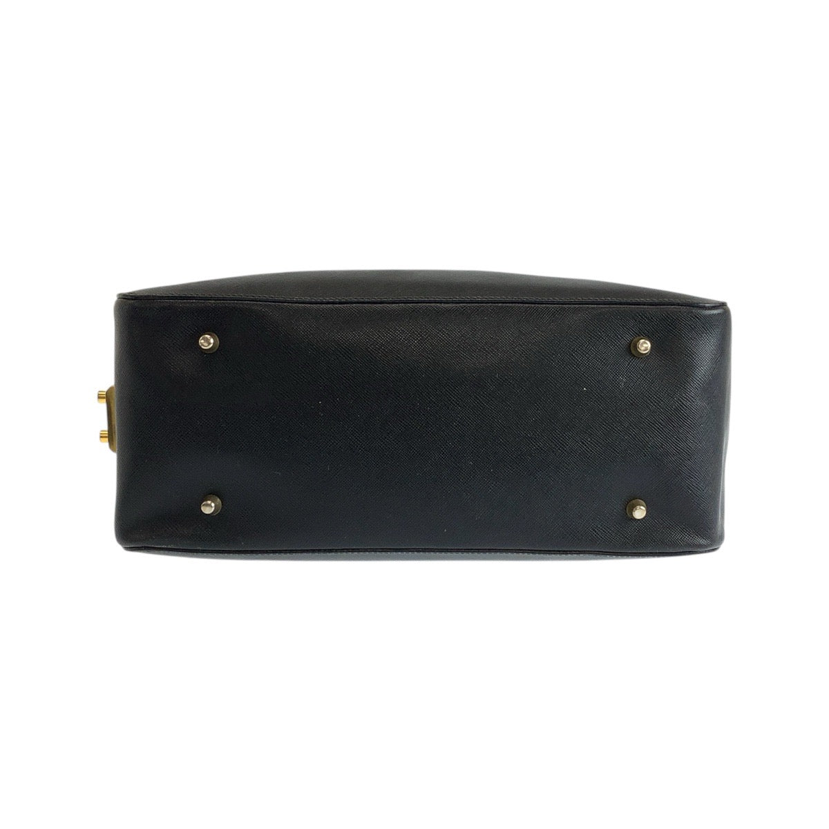 20860
PRADA プラダ サフィアーノ ブラック 黒 ゴールド金具 レザー トートバッグ ハンドバッグ レディース ABP44