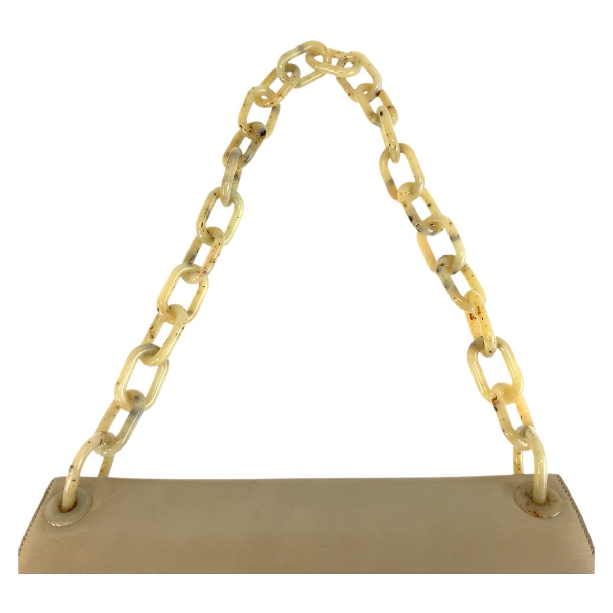 20886
PRADA プラダ ロゴ ベージュ レザー / プラスチック 77 ショルダーバッグ レディース ABP32