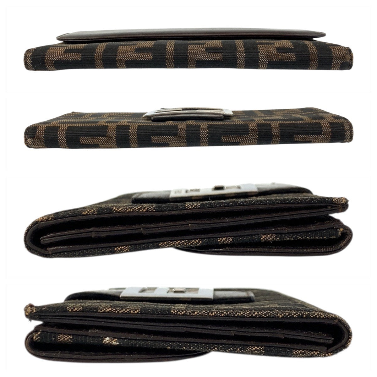 20915
FENDI フェンディ ズッカ ブラウン シルバー金具 キャンバス / レザー 2400 31133 018 長財布 ロングウォレット レディース ABP21