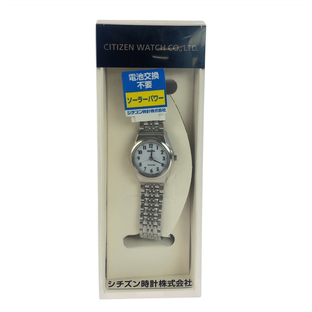 20943
CITIZEN REGUNO Silver Stainless Steel E031-K005426 CK Watch Solar White Dial Ladies SA