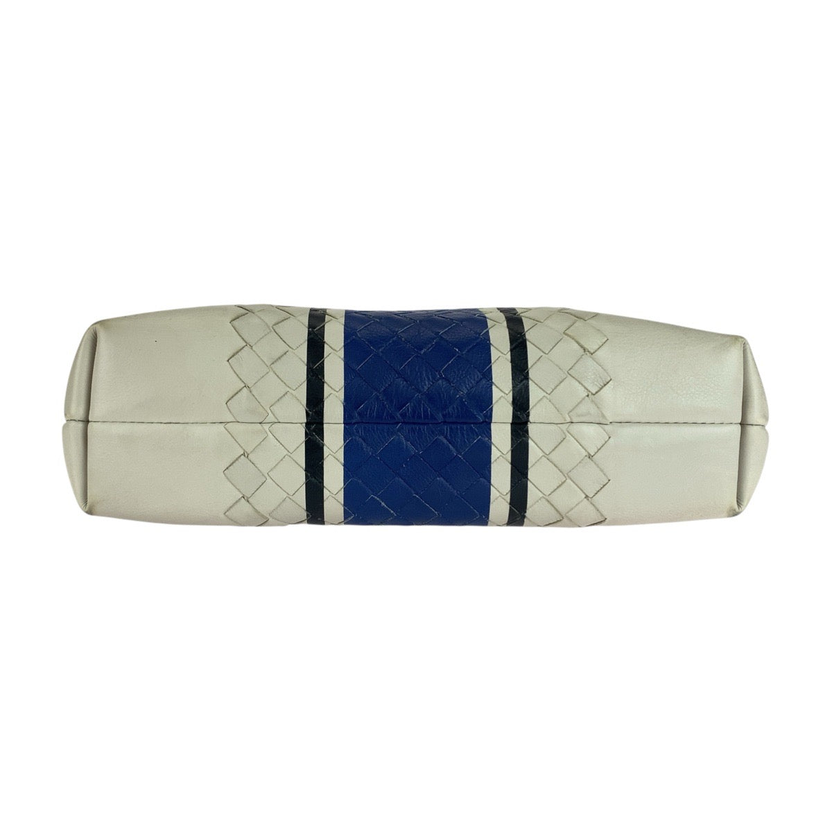 21008
BOTTEGA VENETA Intrecciato White Blue Black Leather BO7321925K Shoulder Bag Messenger Bag Men's ABP44