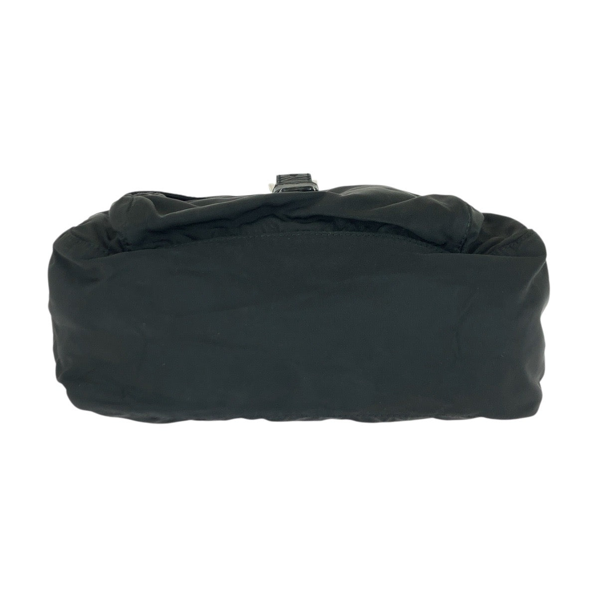 21024
PRADA プラダ テスート 三角ロゴプレート ブラック 黒 シルバー金具 ナイロン / レザー ショルダーバッグ メッセンジャーバッグ レディース ABP28