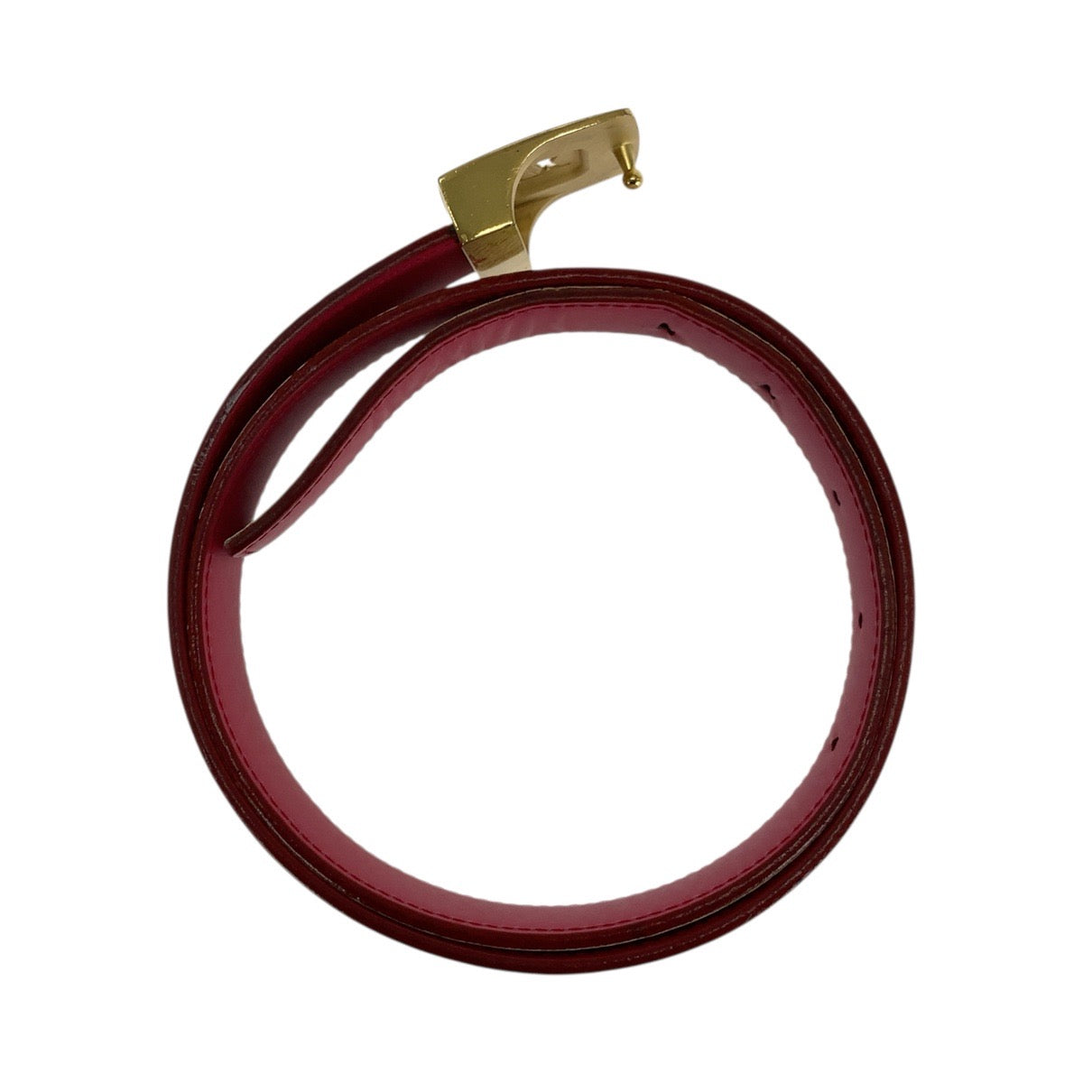 21028
LOUIS VUITTON ルイヴィトン モノグラム マルチカラー サンチュール キャレ LVカット 75cm/30インチ ホワイト レッド ゴールド金具 レザー M9682 ベルト 男女兼用 レディース AB22