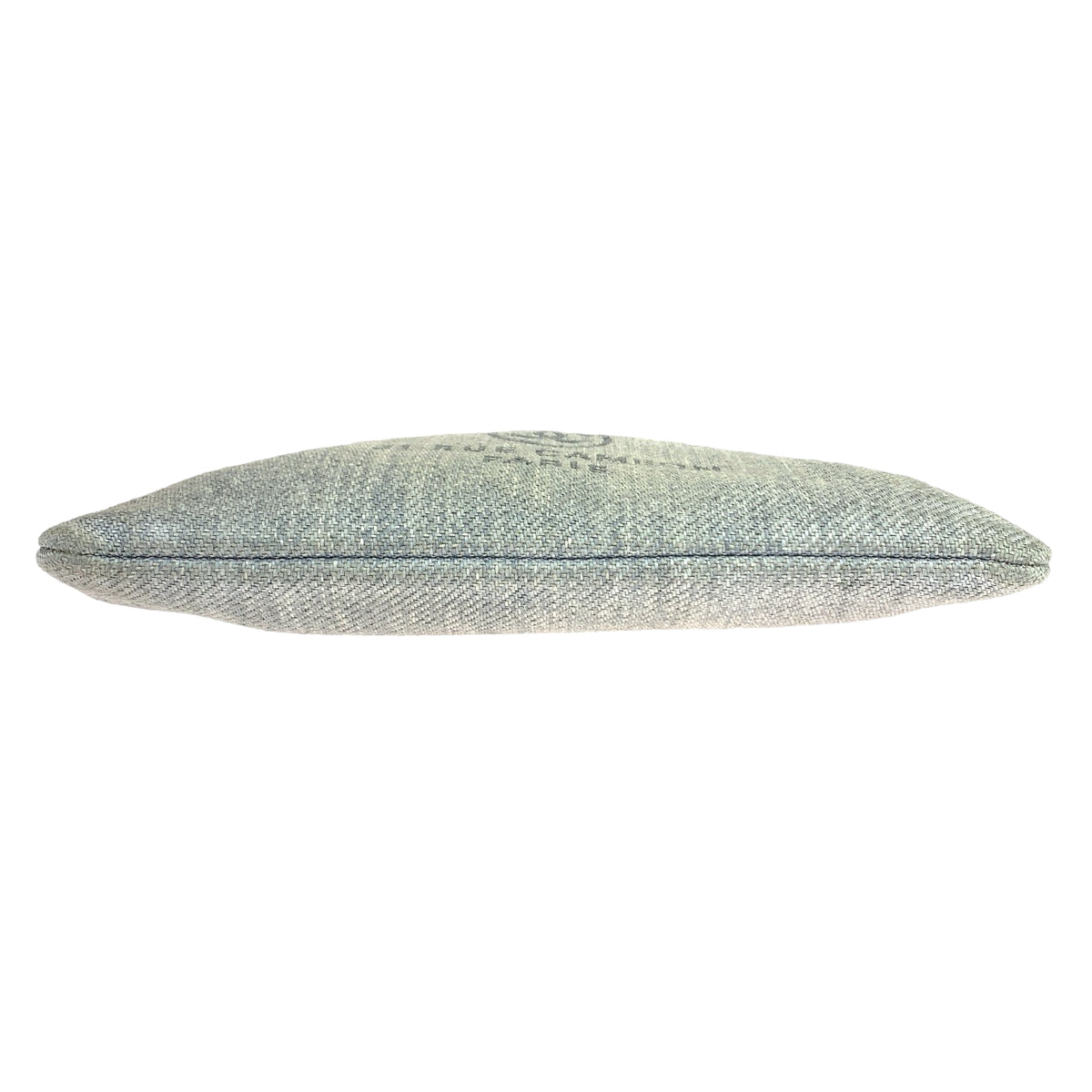 21174
CHANEL シャネル クルーズライン ドーヴィル ココマーク グレー シルバー金具 キャンバス クラッチバッグ セカンドバッグ ポーチ レディース AB43