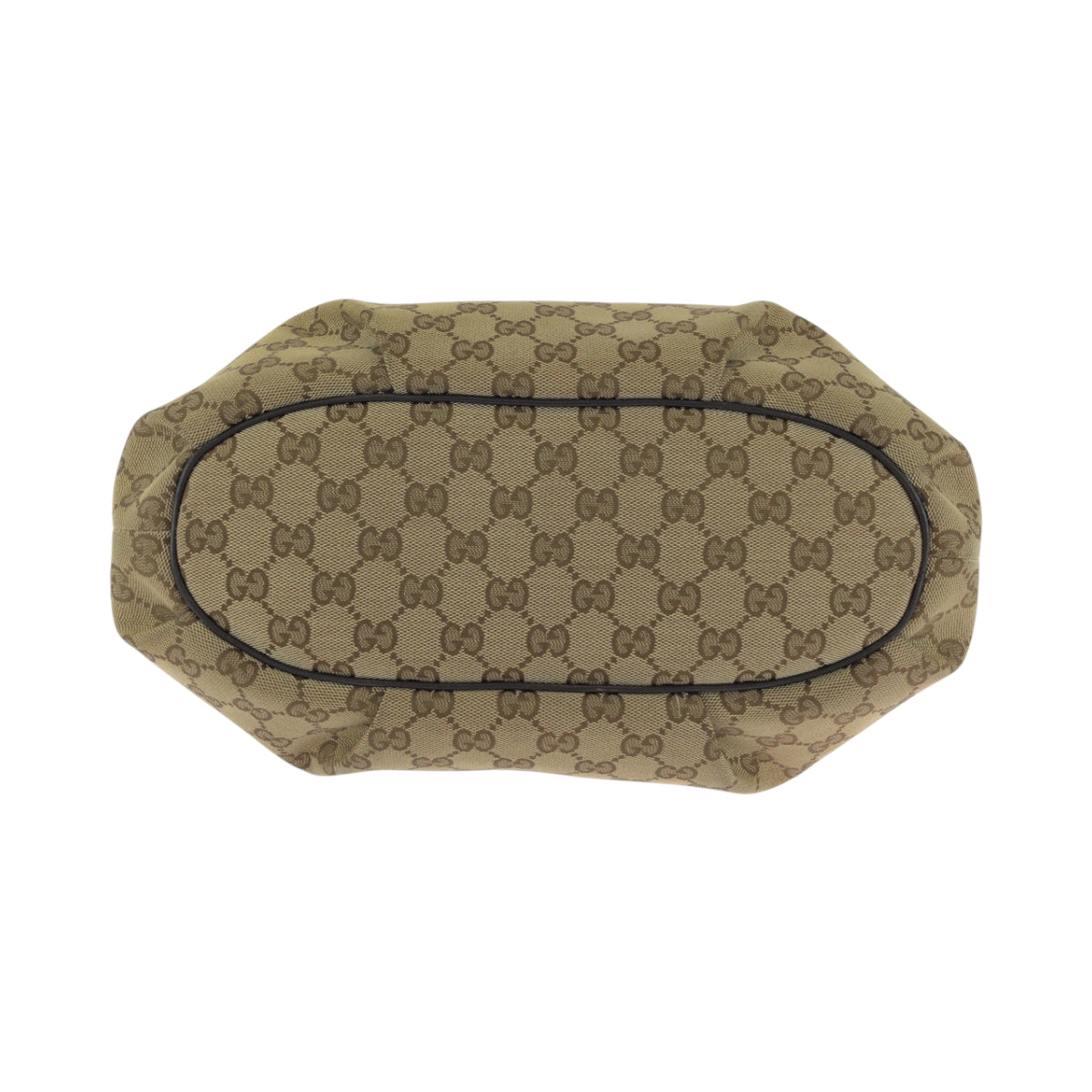 21177
GUCCI グッチ ダークブラウン ゴールド金具 GGキャンバス 388930 ショルダーバッグ 斜め掛け レディース AB40