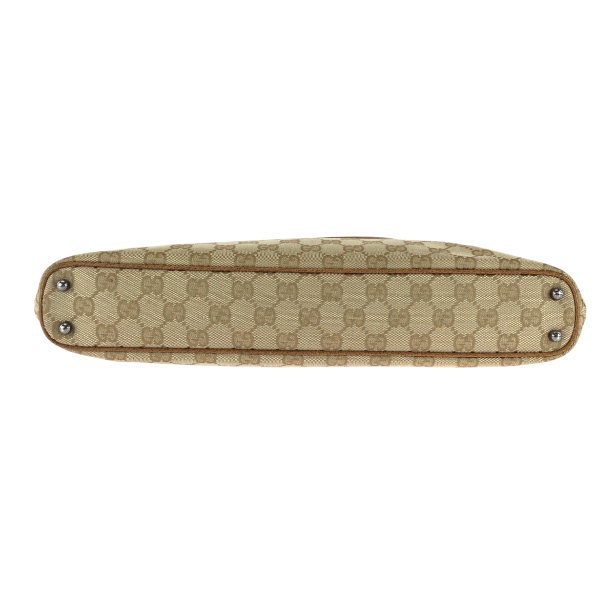 21186
GUCCI グッチ ブラウン ベージュ シルバー金具 GGキャンバス 113015 トートバッグ ハンドバッグ レディース ABP30