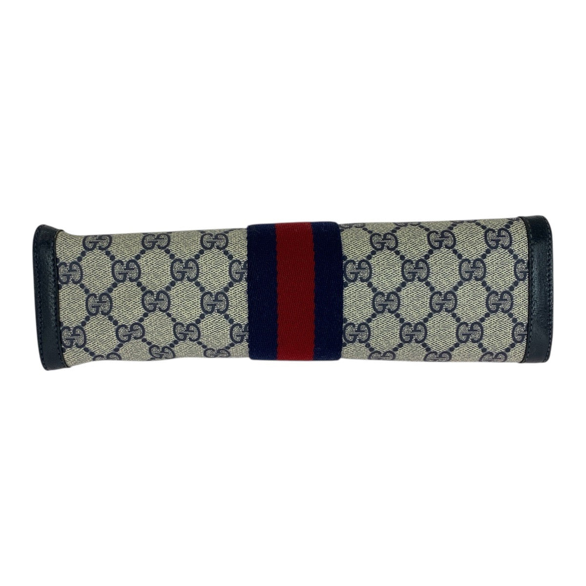 21249
GUCCI グッチ ヴィンテージ シェリーライン オールドグッチ ネイビー レッド GGスプリームキャンバス / レザー 89 01 002 クラッチバッグ セカンドバッグ レディース AB21