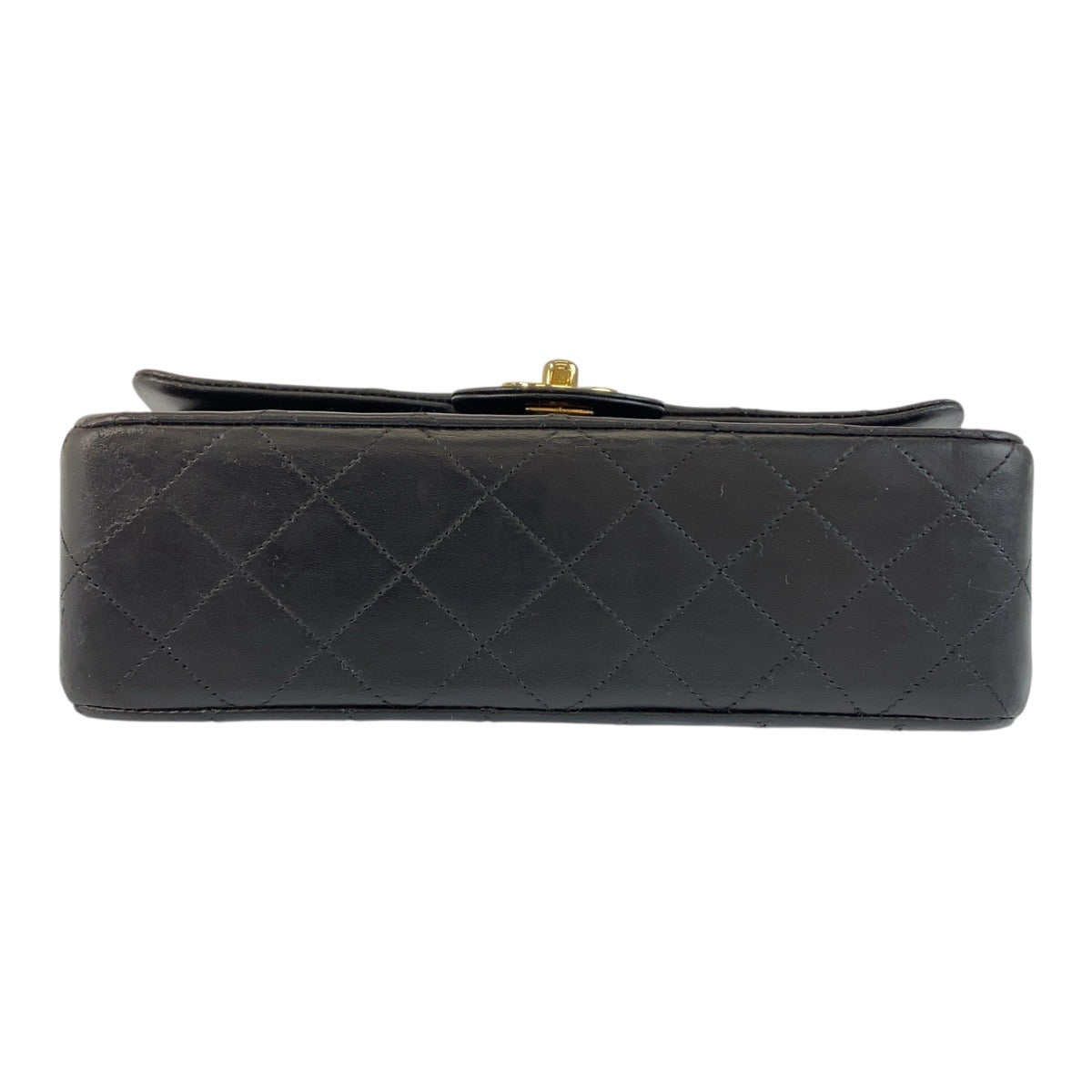 21284
CHANEL シャネル ヴィンテージ マトラッセ ココマーク ターンロック ダブルフラップ ブラック 黒 ゴールド金具 レザー チェーンショルダーバッグ レディース AB290