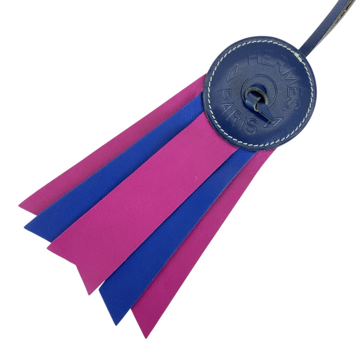 21286
HERMES エルメス パドックフロット ネイビー パープル アニョーミロ キーホルダー バッグチャーム レディース A35