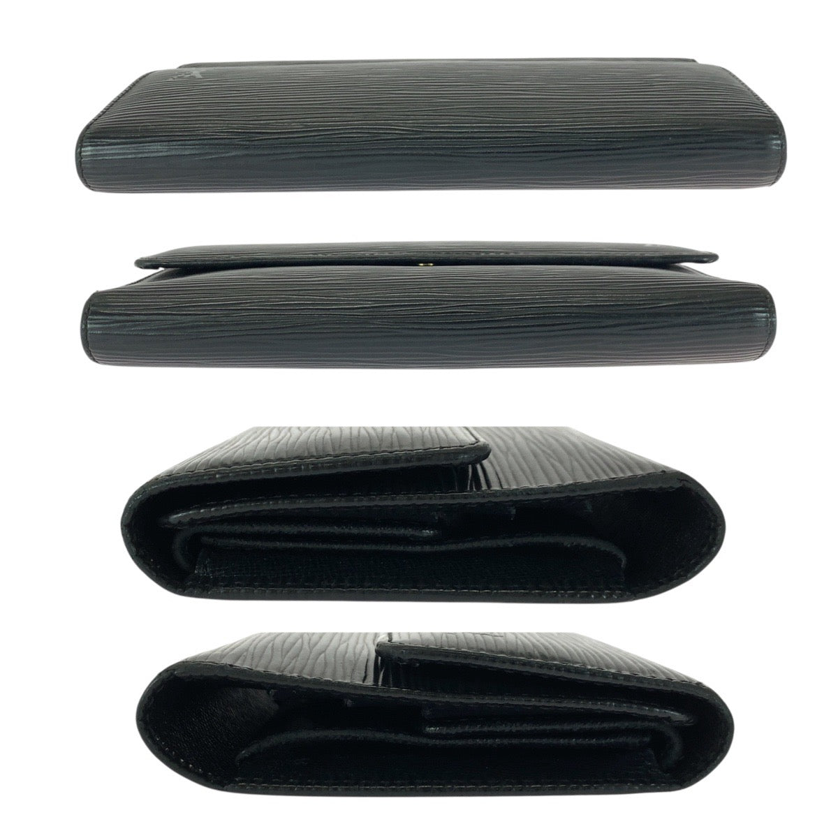 21324
LOUIS VUITTON ルイヴィトン エピ ポルトトレゾール インターナショナル ブラック 黒 ゴールド金具 レザー M63382 長財布 ロングウォレット メンズ ABP