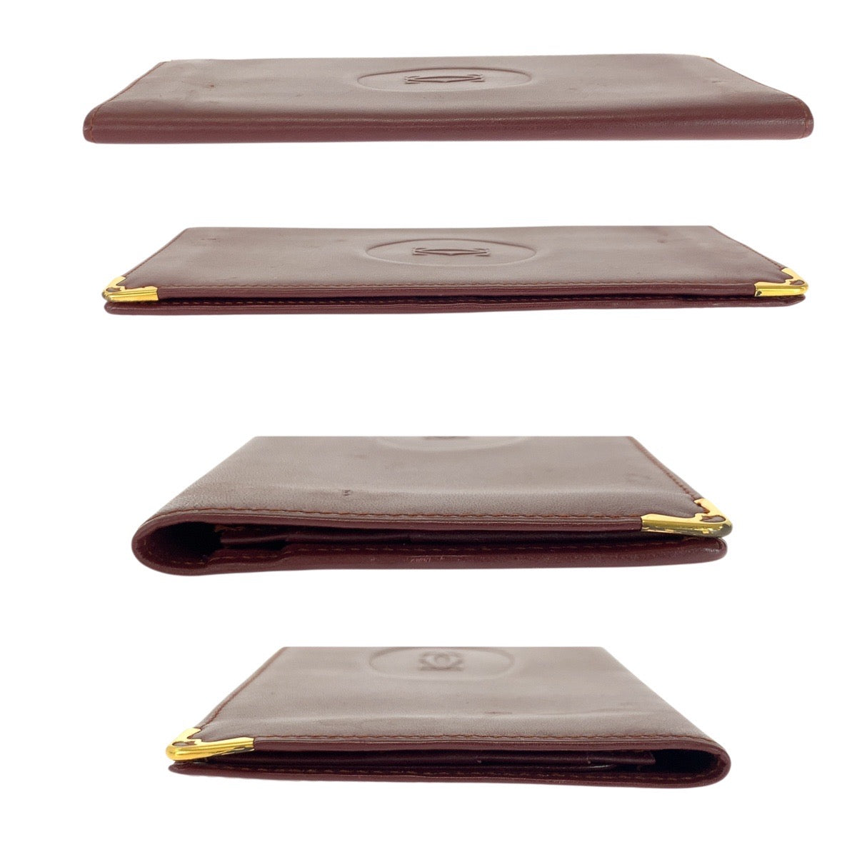 21326
CARTIER カルティエ ヴィンテージ マストライン ワインレッド ゴールド金具 レザー 長財布 ロングウォレット レディース AB6