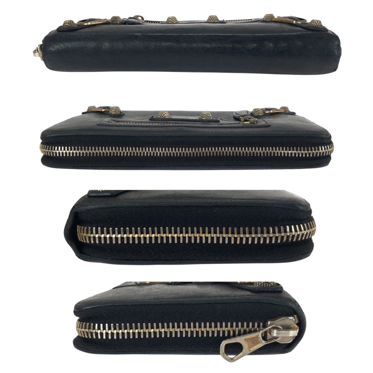 21327
BALENCIAGA バレンシアガ シティ クラシック コンチネンタル ブラック 黒 ゴールド金具 レザー 253053 長財布 ラウンドファスナー レディース AB7