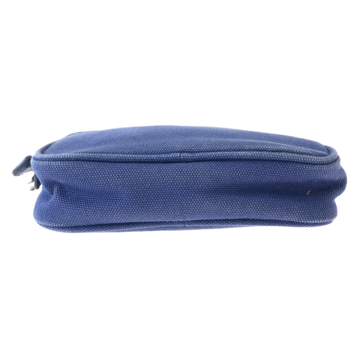 21453
PRADA プラダ ブルー シルバー金具 キャンバス ミニハンドバッグ アクセサリーポーチ レディース AB35