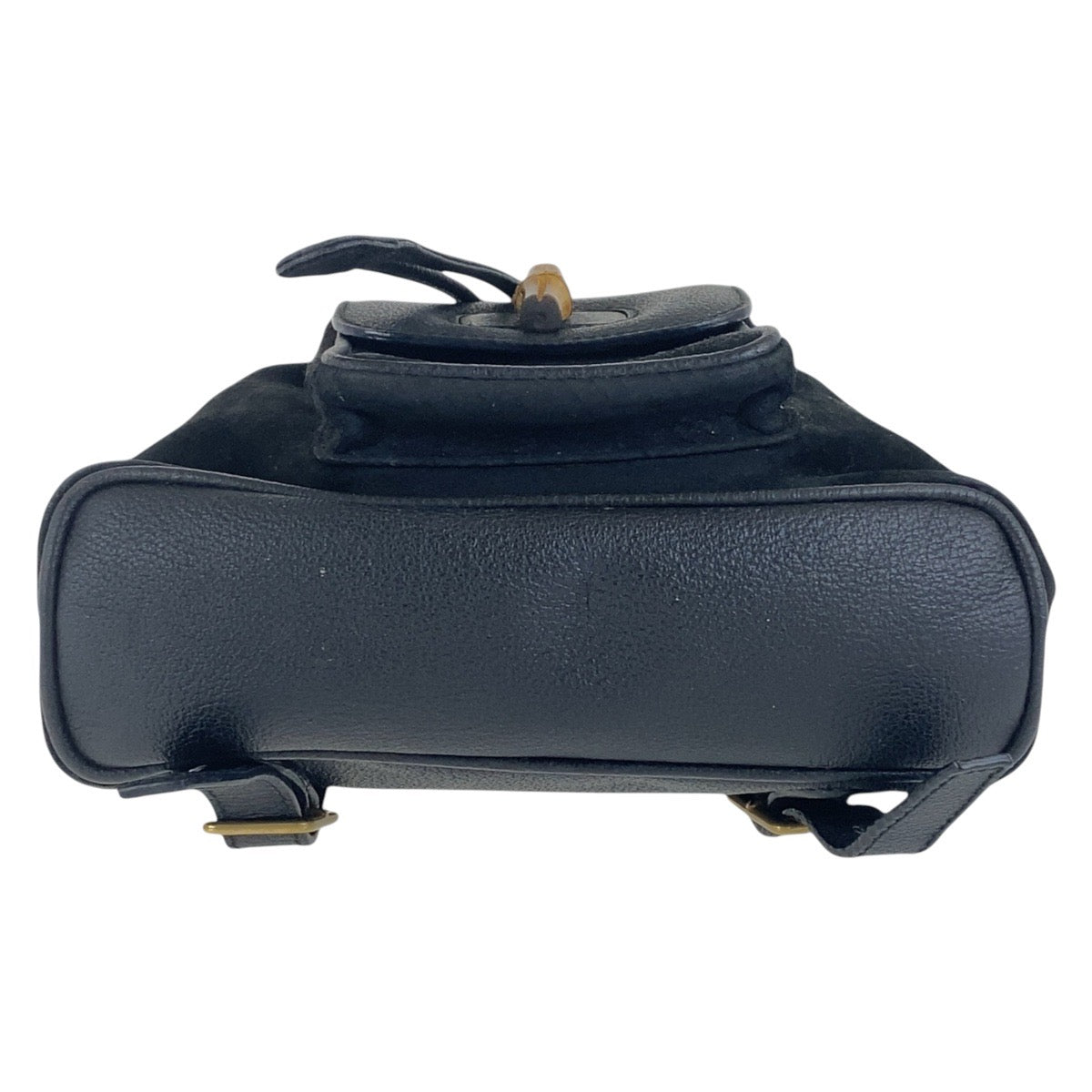 21501
GUCCI グッチ ヴィンテージ バンブー ブラック 黒 ゴールド金具 スウェード 003 2852 0030 0 リュック・デイパック レディース AB30