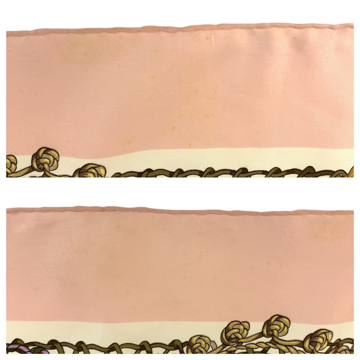 21538
HERMES エルメス ティンパニ奏者 カレ90 ピンク マルチカラー シルク スカーフ 大判スカーフ レディース AB19