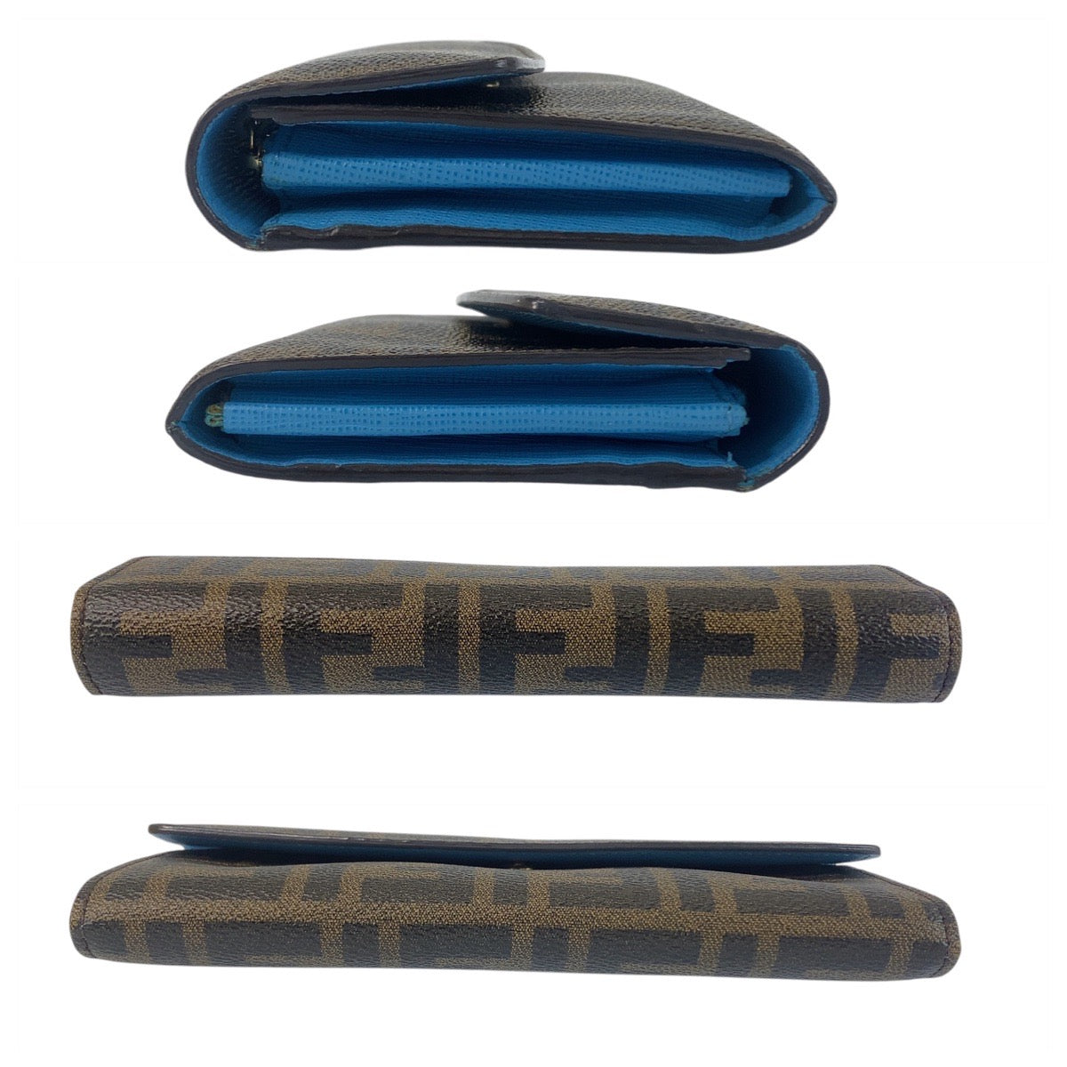 21559
FENDI フェンディ ズッカ ブラウン ゴールド金具 PVC 8M0340 長財布 ロングウォレット レディース ABP24