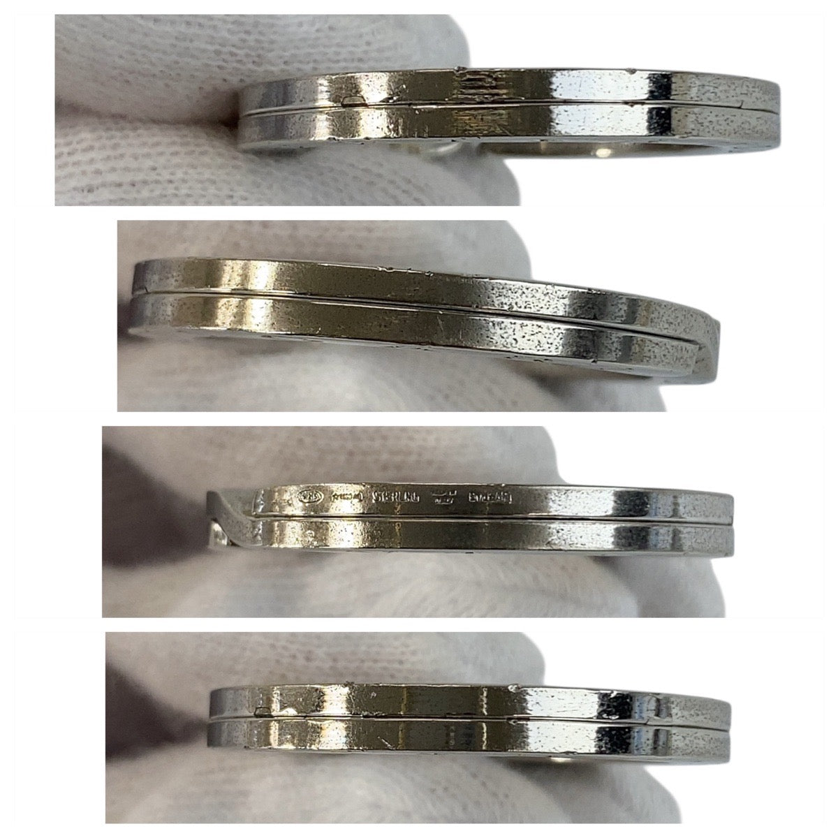 21576
BVLGARI ブルガリ ロゴ シルバー SV925 シルバー キーリング キーホルダー メンズ AB6