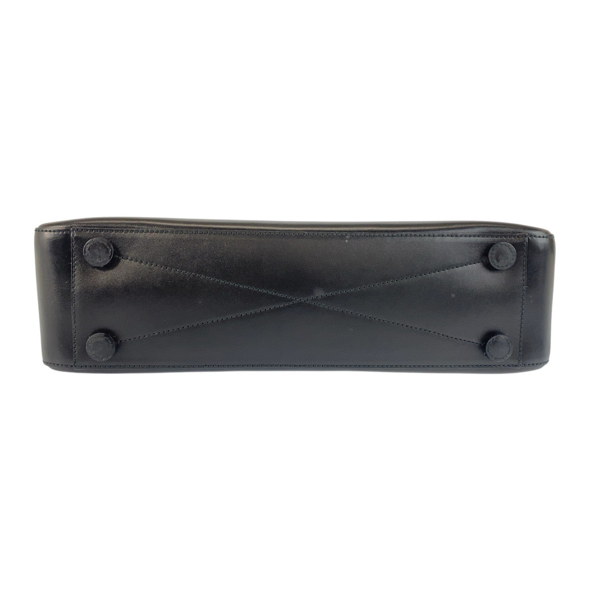 21589
PRADA プラダ ブラック 黒 シルバー金具 レザー トートバッグ レディース ABP26