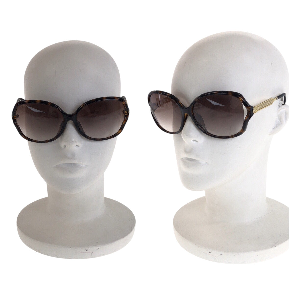 21605
GUCCI グッチ マーブル ブラウン ゴールド メタル / プラスチック GG0076SK 003 62□15 130 サングラス オーバル レディース ABP14