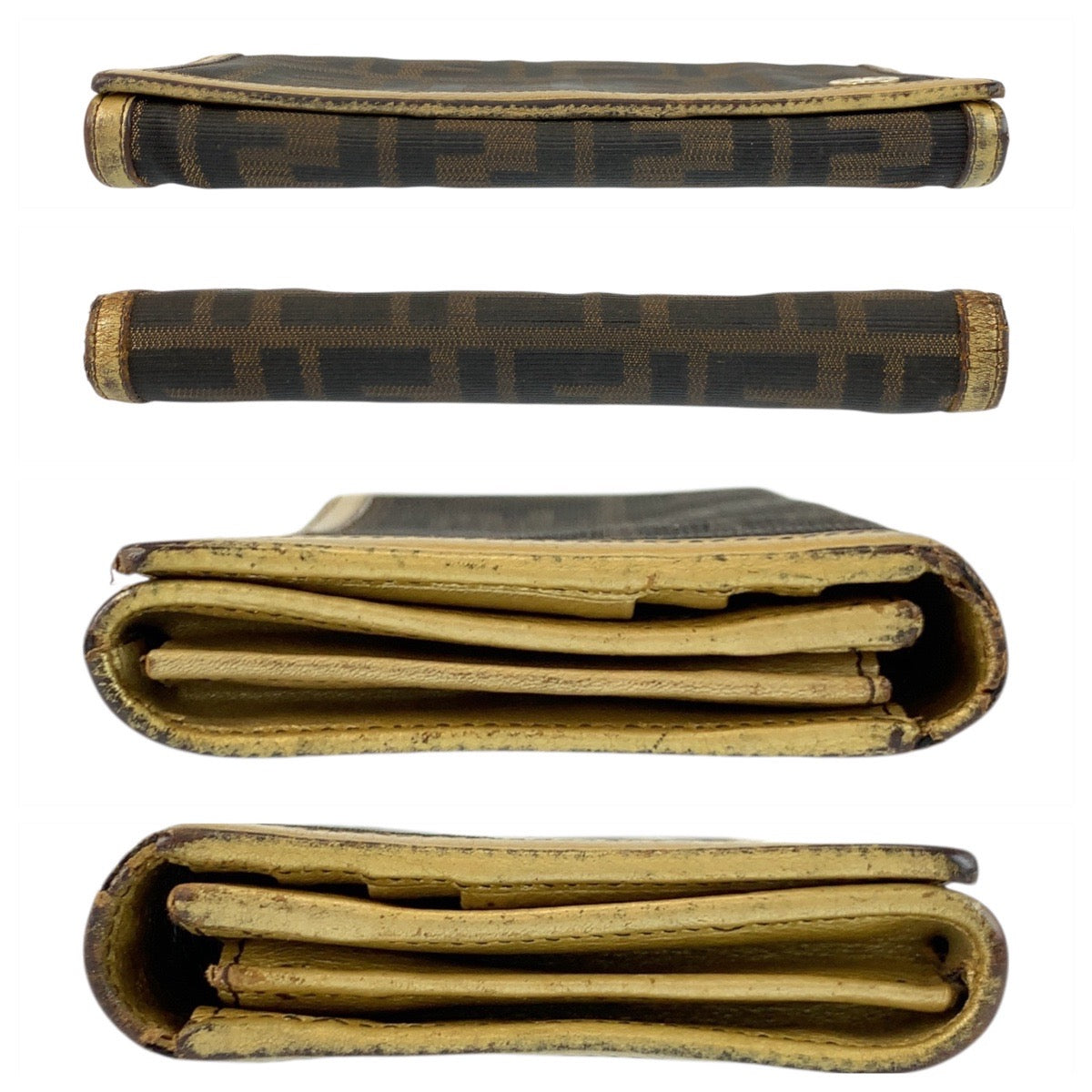 21641
FENDI フェンディ ズッカ ブラウン ゴールド キャンバス 2270-8M0000-VZ2-069 長財布 ロングウォレット レディース B7