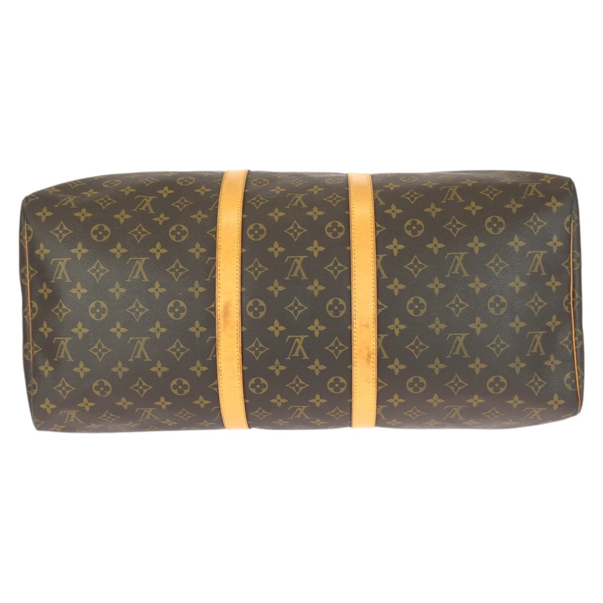 21665
LOUIS VUITTON Monogram Keepall 55 Brown Gold Hardware PVC / Leather M41424 Boston Bag Travel Bag Women's ABP
