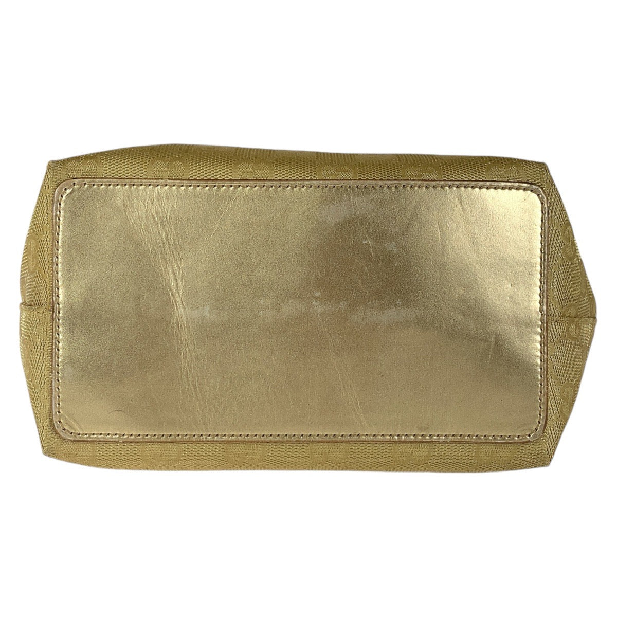 21702
GUCCI Gold GG Canvas / Leather 002 1099 Tote Bag Shoulder Bag Women's AB