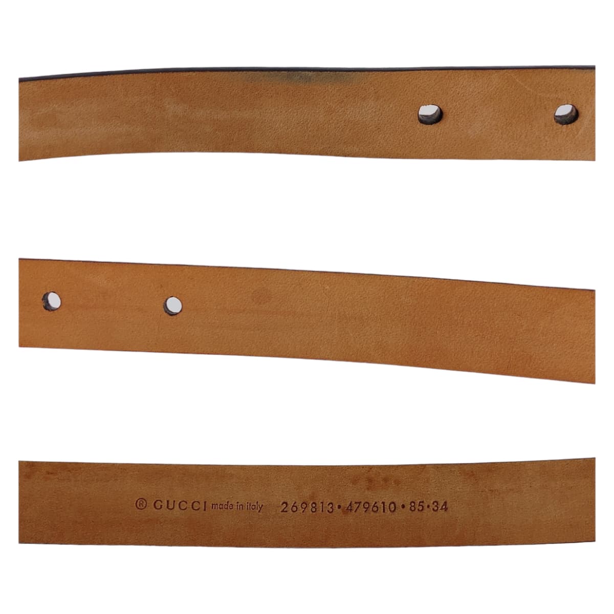 21709
GUCCI Guccissima 85cm/34 inch Pink Gold Hardware Leather 269813 Belt Unisex Men's ABP21