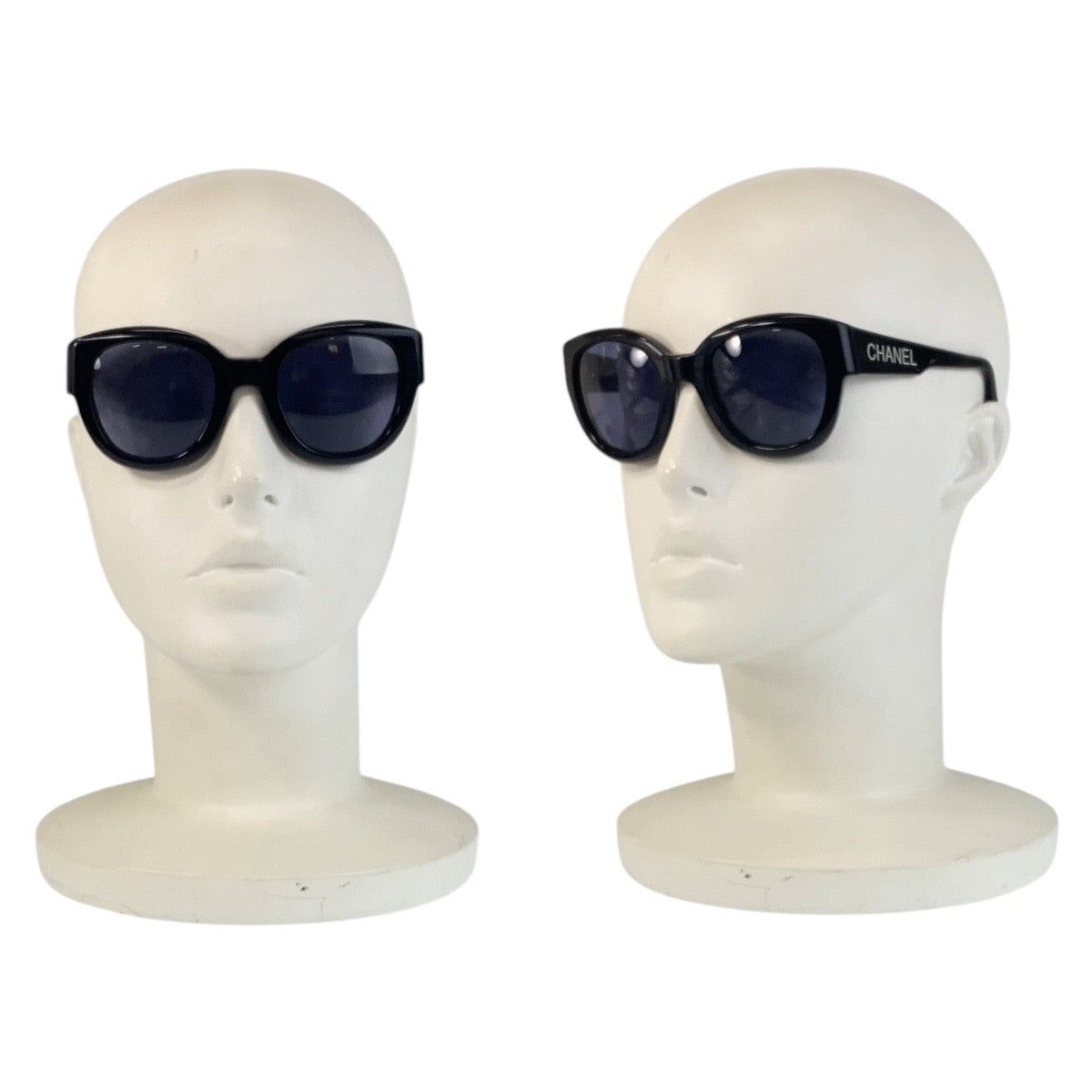 21725
CHANEL シャネル ヴィンテージ ブラック 黒 ゴールド金具 プラスチック LY 05247 94305 サングラス 男女兼用 ウェリントン レディース AB25