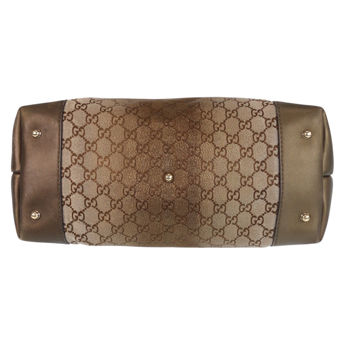 21744
GUCCI Brown Gold Hardware GG Canvas / Leather 269956 Tote Bag Shoulder Bag Women's ABP45