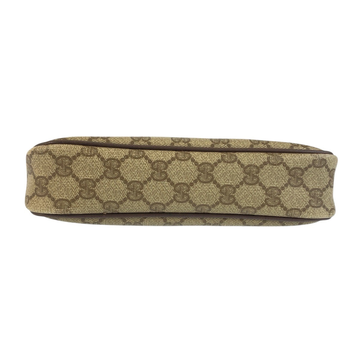 21815
GUCCI グッチ ヴィンテージ オールドグッチ ベージュ ブラウン ゴールド金具 GGスプリームキャンバス / レザー 97 02 068 ショルダーバッグ ポシェット レディース B12
