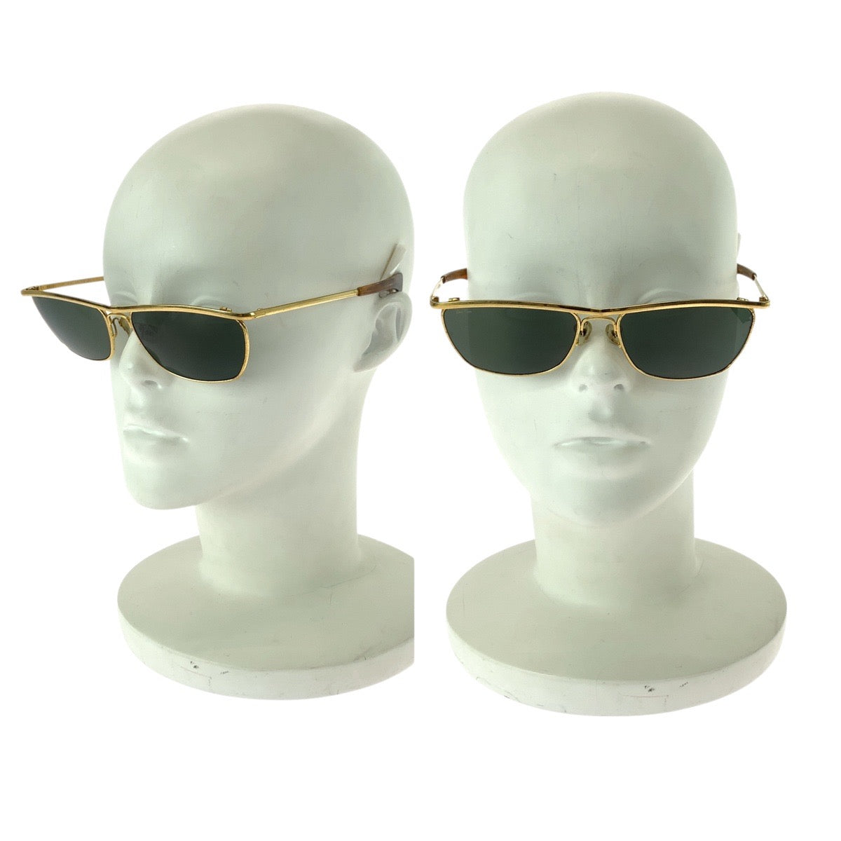 21829
Ray-Ban レイバン ヴィンテージ ボシュロム OLYMPIAN II DX ゴールド金具 グリーン メタル B&L W1307 サングラス メガネ 男女兼用 スクエア メンズ AB14