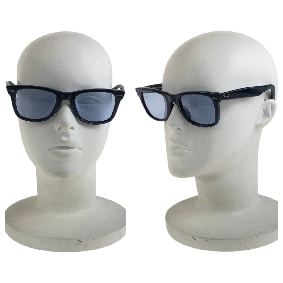 21845
Ray-Ban レイバン WAYFARER ブラック 黒 ブルー プラスチック / ガラス RB 2140-F 901/64 52▫︎22 150 1N サングラス 男女兼用 ウェリントン メンズ AB14