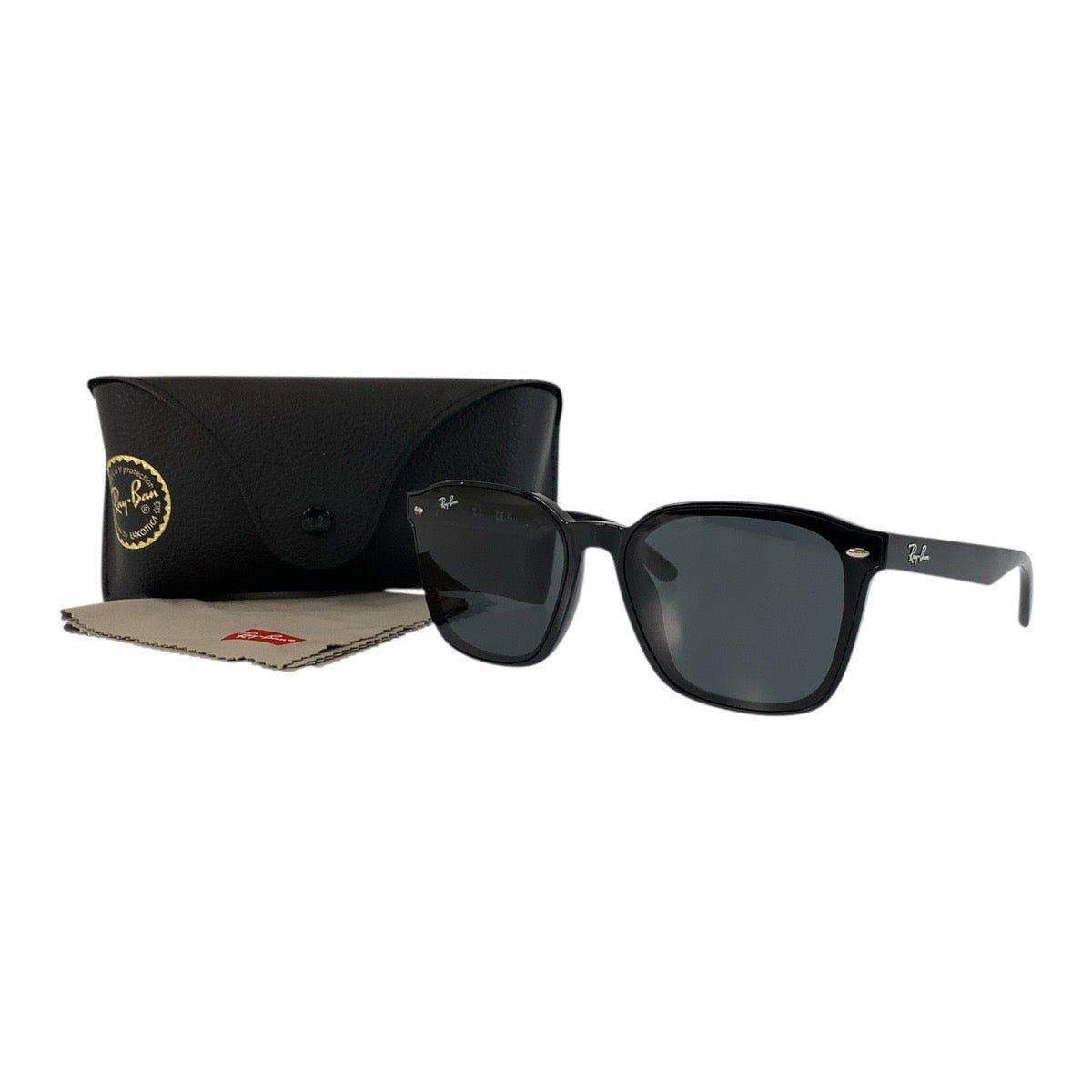 21854
Ray-Ban レイバン ブラック 黒 プラスチック 4392D 601/87 66□17 145 3N サングラス 男女兼用 スクエア メンズ A18