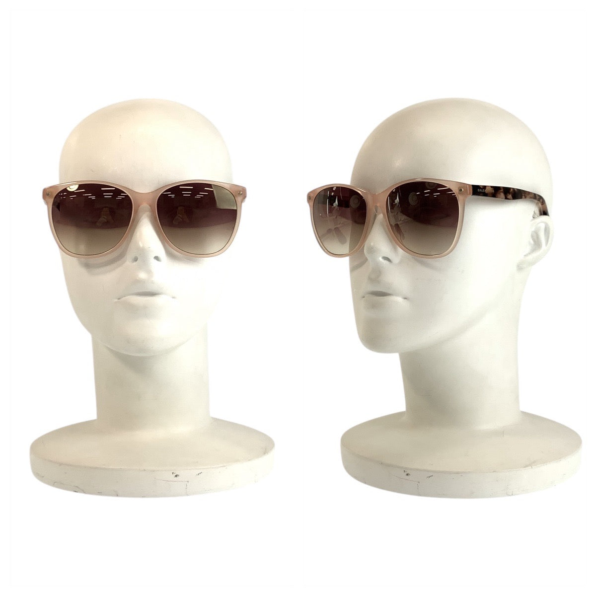 21864
BALENCIAGA バレンシアガ ピンク プラスチック サングラス ウェリントン レディース A28