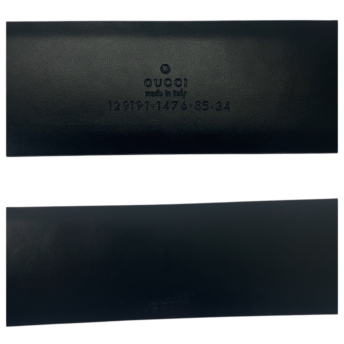 21923
GUCCI グッチ 85cm/34インチ ブラック 黒 紫 レザー 129191 ベルト メンズ A28