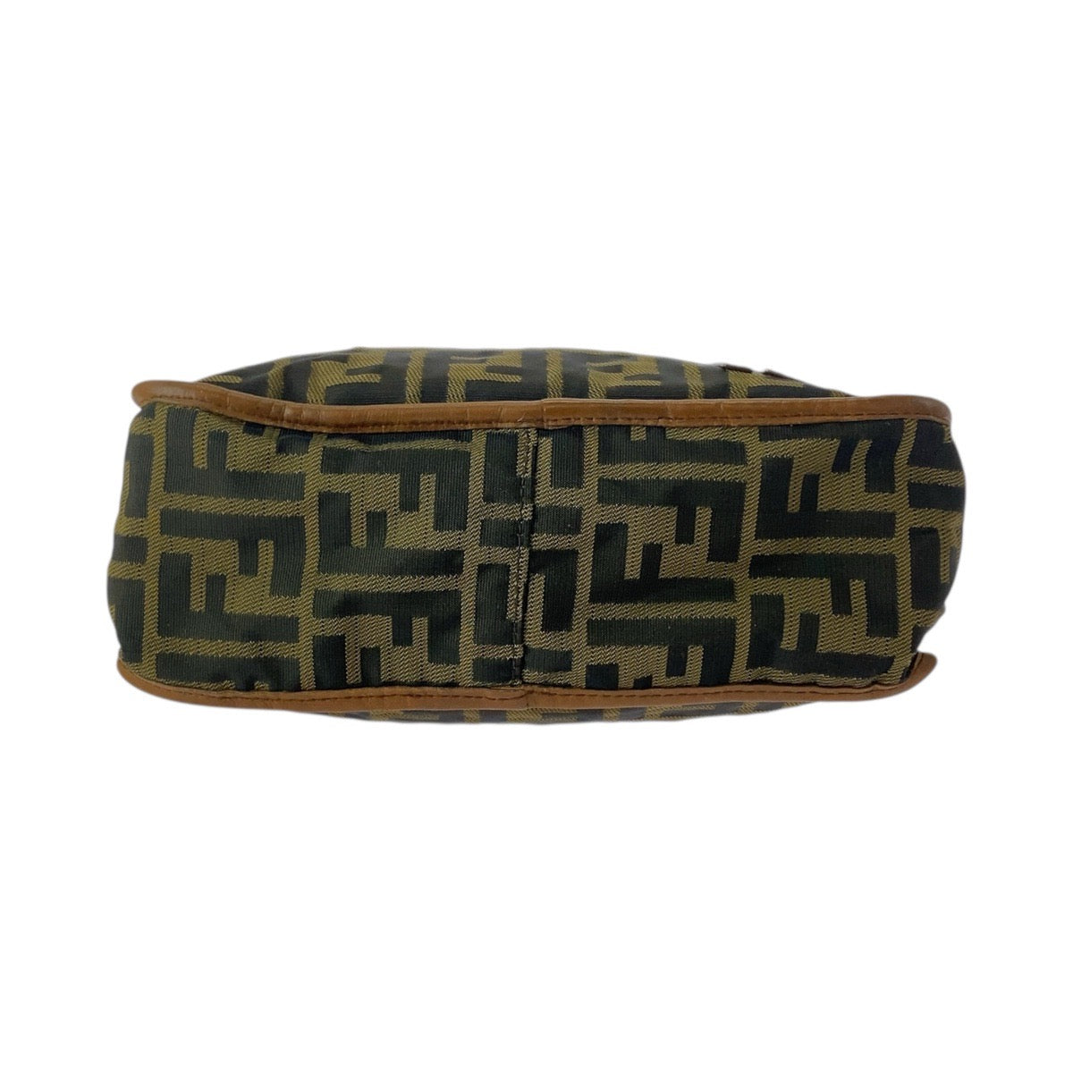 21929
FENDI フェンディ ズッカ ブラウン ベージュ ゴールド金具 ナイロン 7VA152 ショルダーバッグ ポシェット レディース ABP42