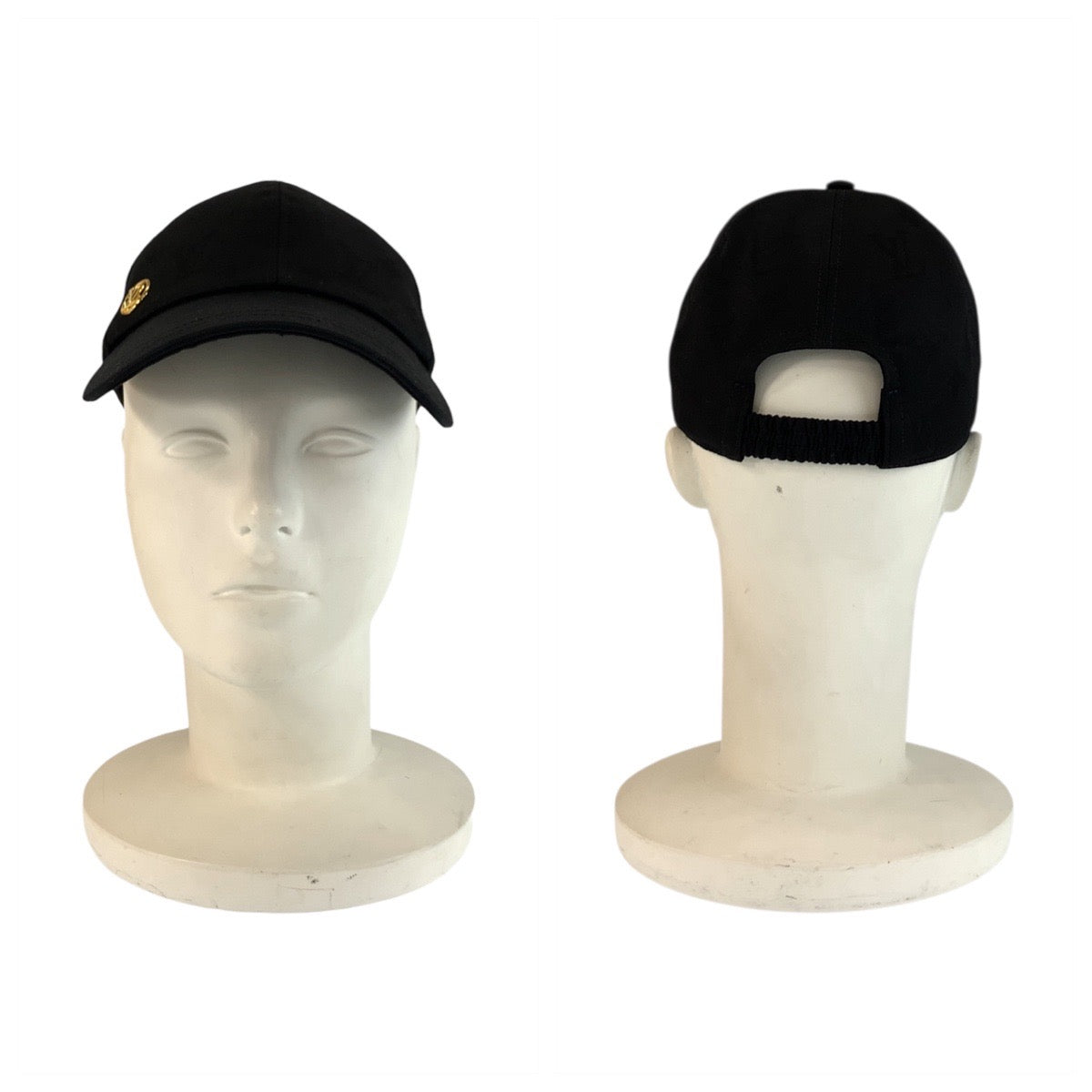 21931
LOUIS VUITTON ルイヴィトン マイン ブラック 黒 ゴールド金具 コットン M7929M キャップ 帽子 レディース A56