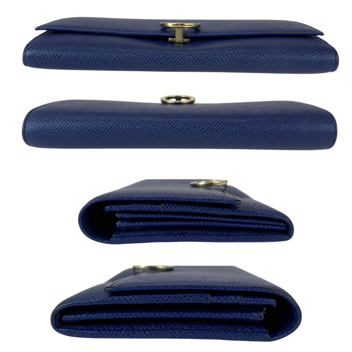 21991
BVLGARI ブルガリ ビーゼロ ロゴプレート ブルー ピンク シルバー金具 レザー 長財布 ロングウォレット レディース AB15