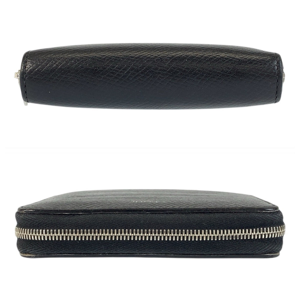 22026
CELINE Black Silver Hardware Leather Coin Case Coin Purse Men's ABP21