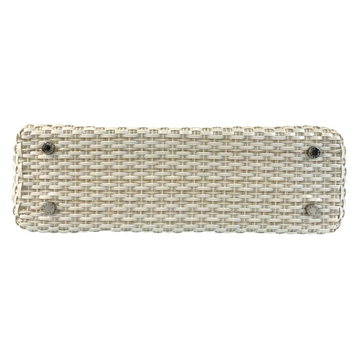 22032
ANTEPRIMA アンテプリマ イントレッチオ ホワイト シルバー金具 PVC / ナイロン ハンドバッグ トートバッグ レディース A14