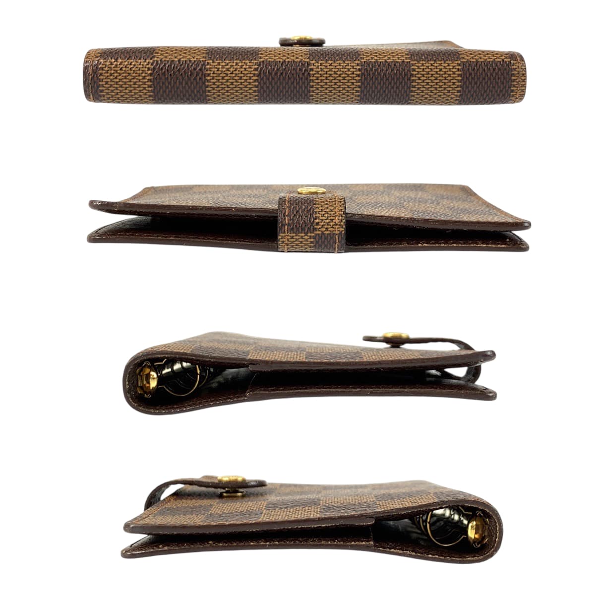 22114
LOUIS VUITTON Damier Agenda PM Brown Gold Hardware PVC R20700 Notebook Cover for Women ABP14